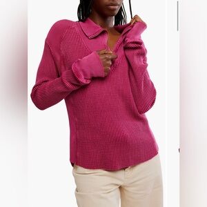 Free People "Ashton" Half Zip Thermal Top, Various sizes (XS, M), NWT